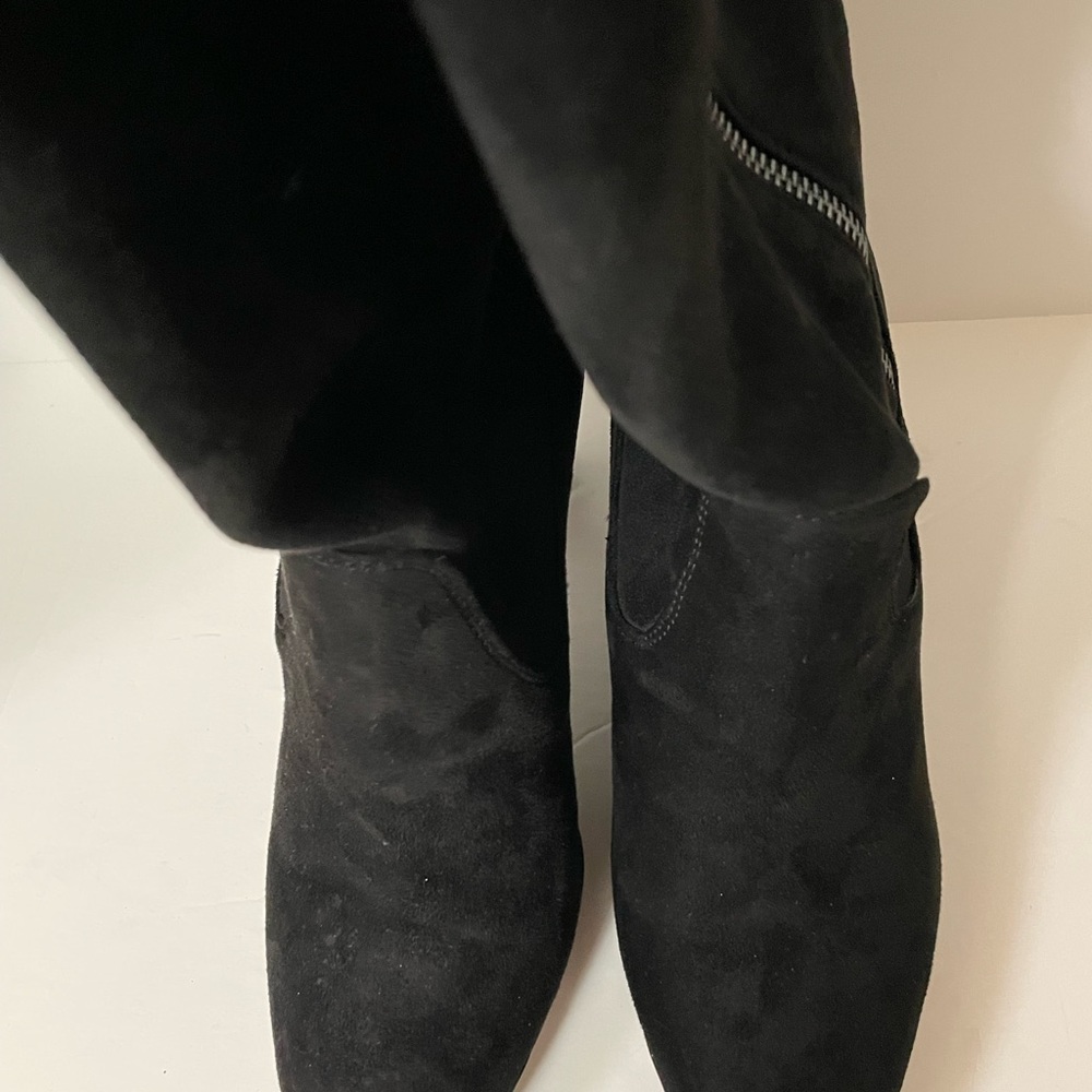 AK Sport, Black knee-high heel boots - Picture 5 of 11